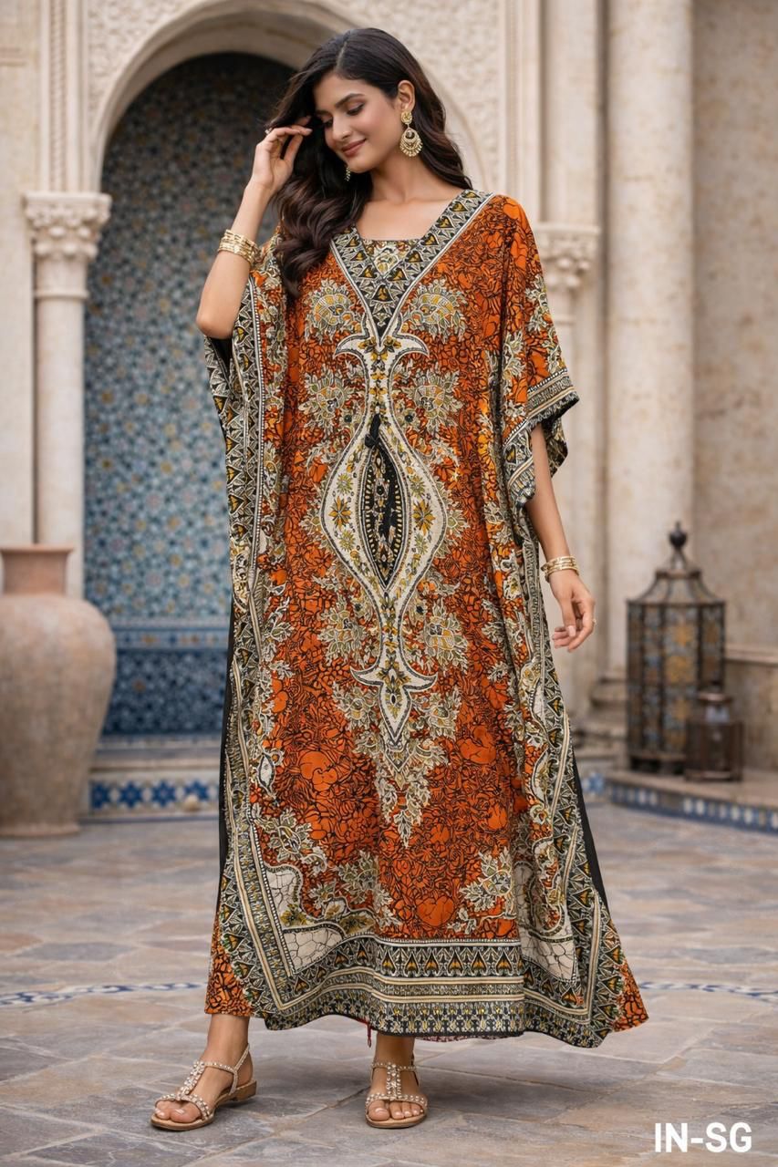 Rayon Royal Mosaic Kaftan